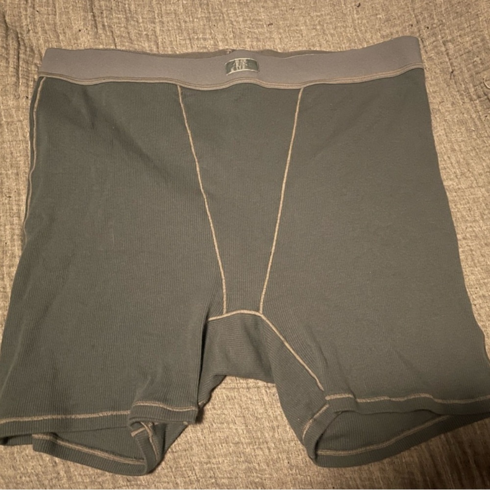 Skims Cotton Rib Boxer Shorts “Kyanite”